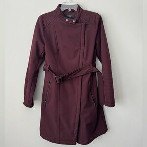 Kenneth Cole Burgundy Red Winter Coat